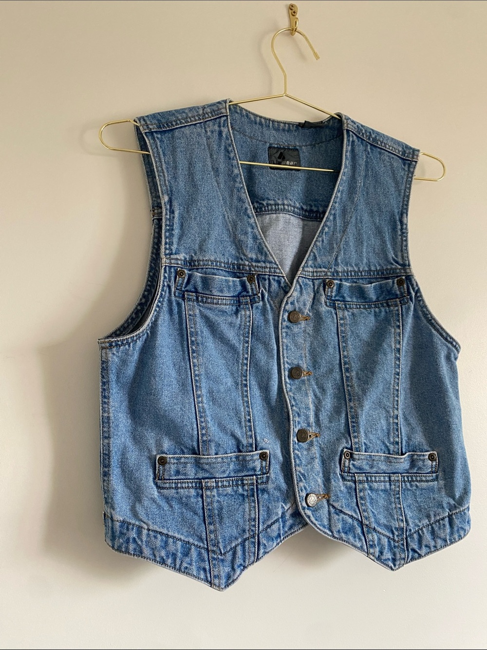 LizWear | Vintage Denim Vest | Cotton | Size M - Picture 7 of 14